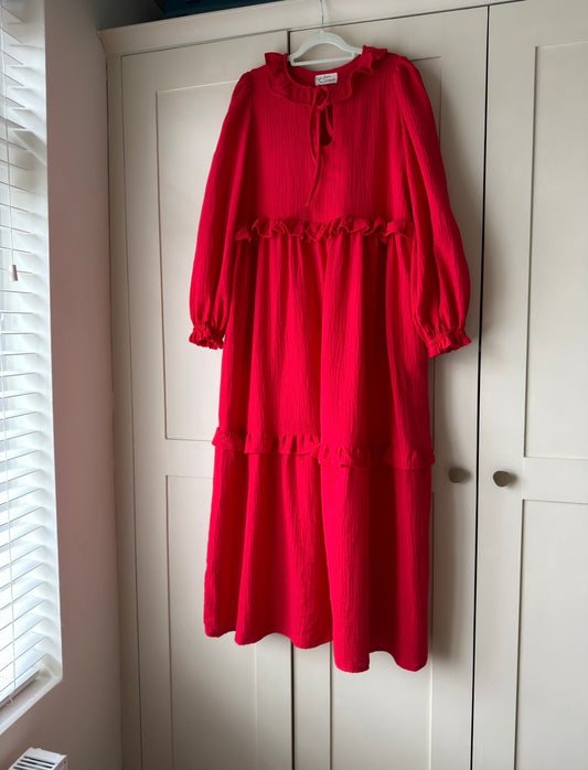 Mabel Dress in Red