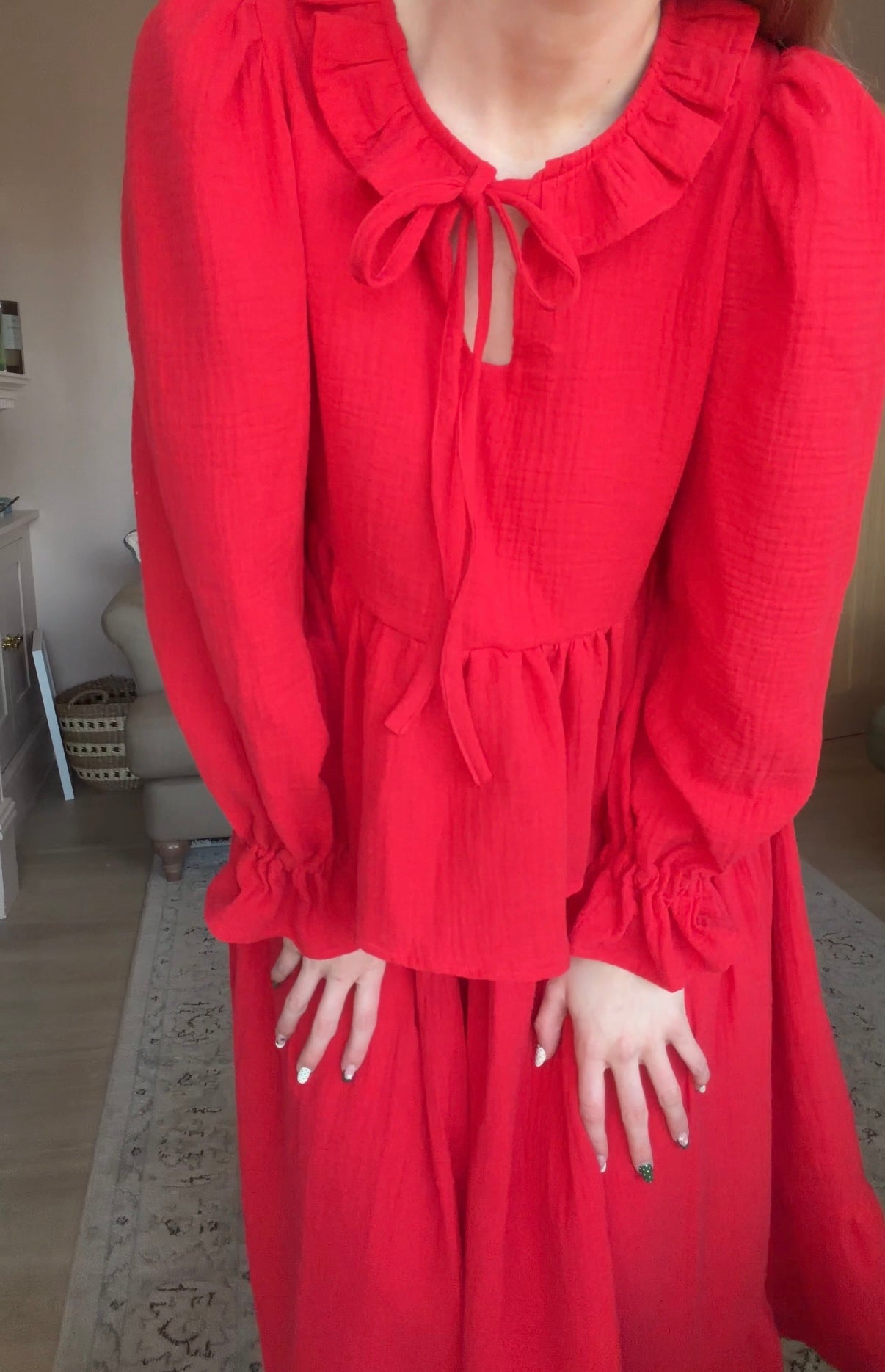 Mabel Blouse in Red